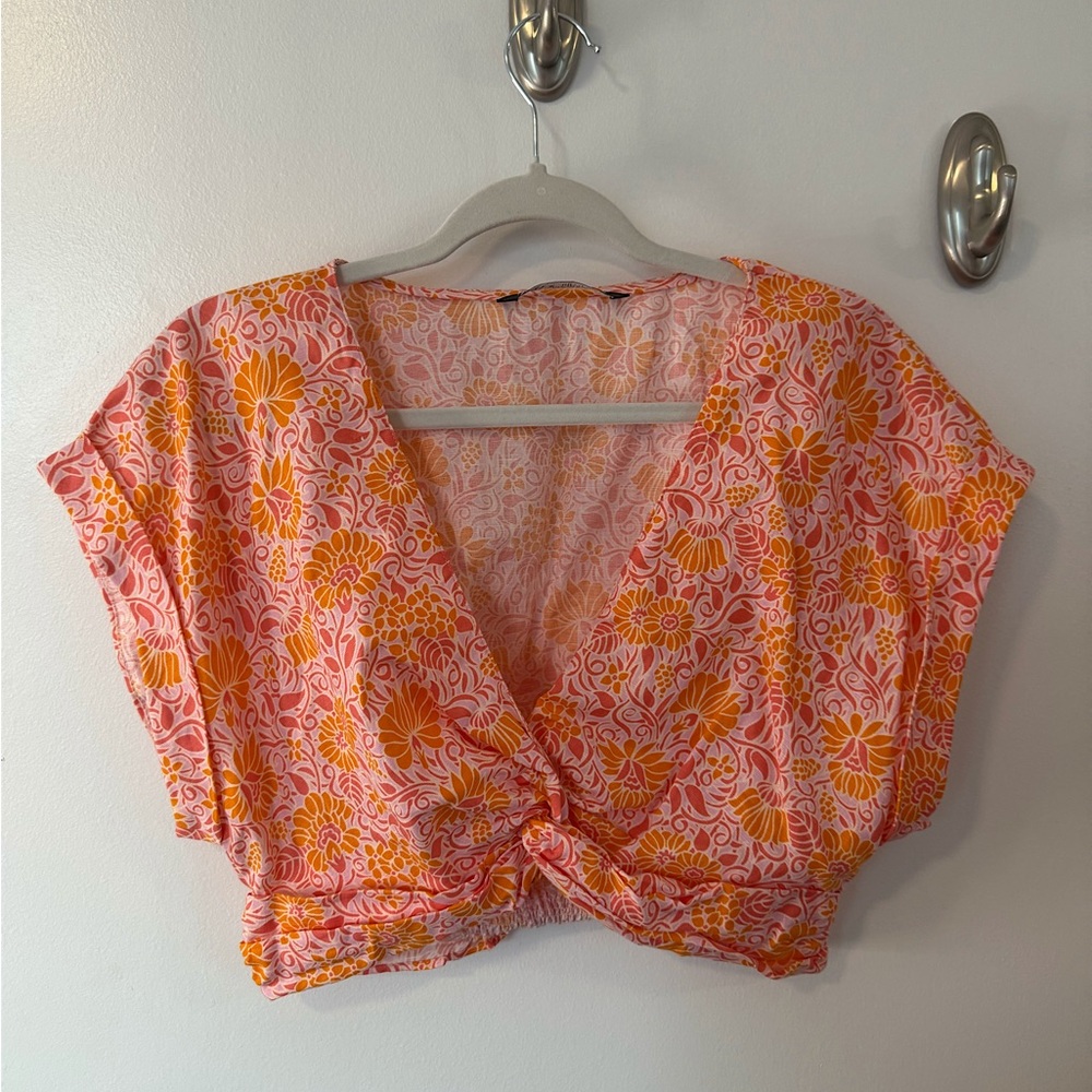 Zara Cropped Summer Top